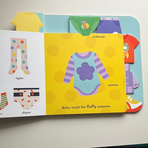 🌻Baby Touch Get Dressed Board Book - Picture 2 of 3